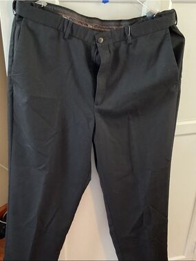 Haggar Men's Black Dress Pants - Classic Straight Fit